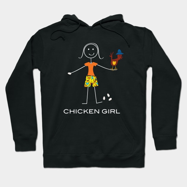 Funny Womens Chicken Famer Hoodie by whyitsme